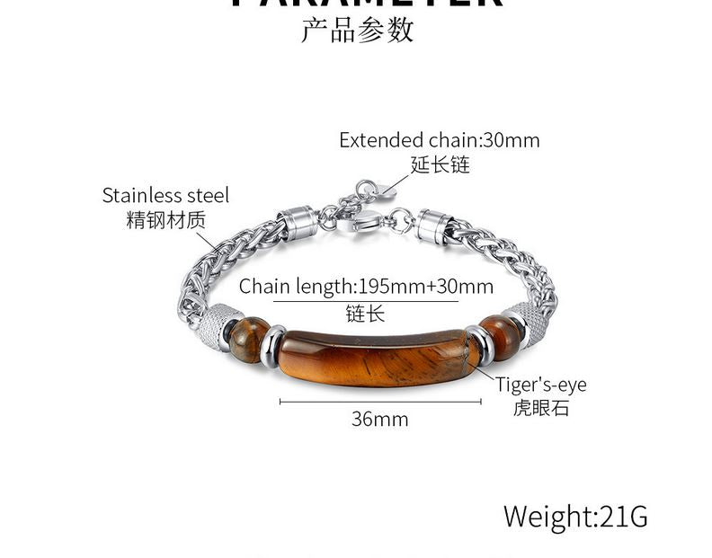 Tiger Eye Men Bracelet